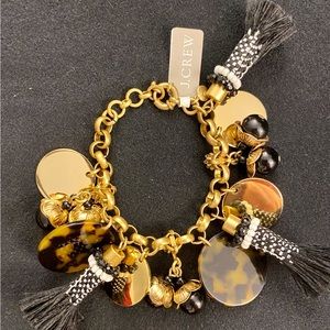 J Crew tortoise chunky bracelet